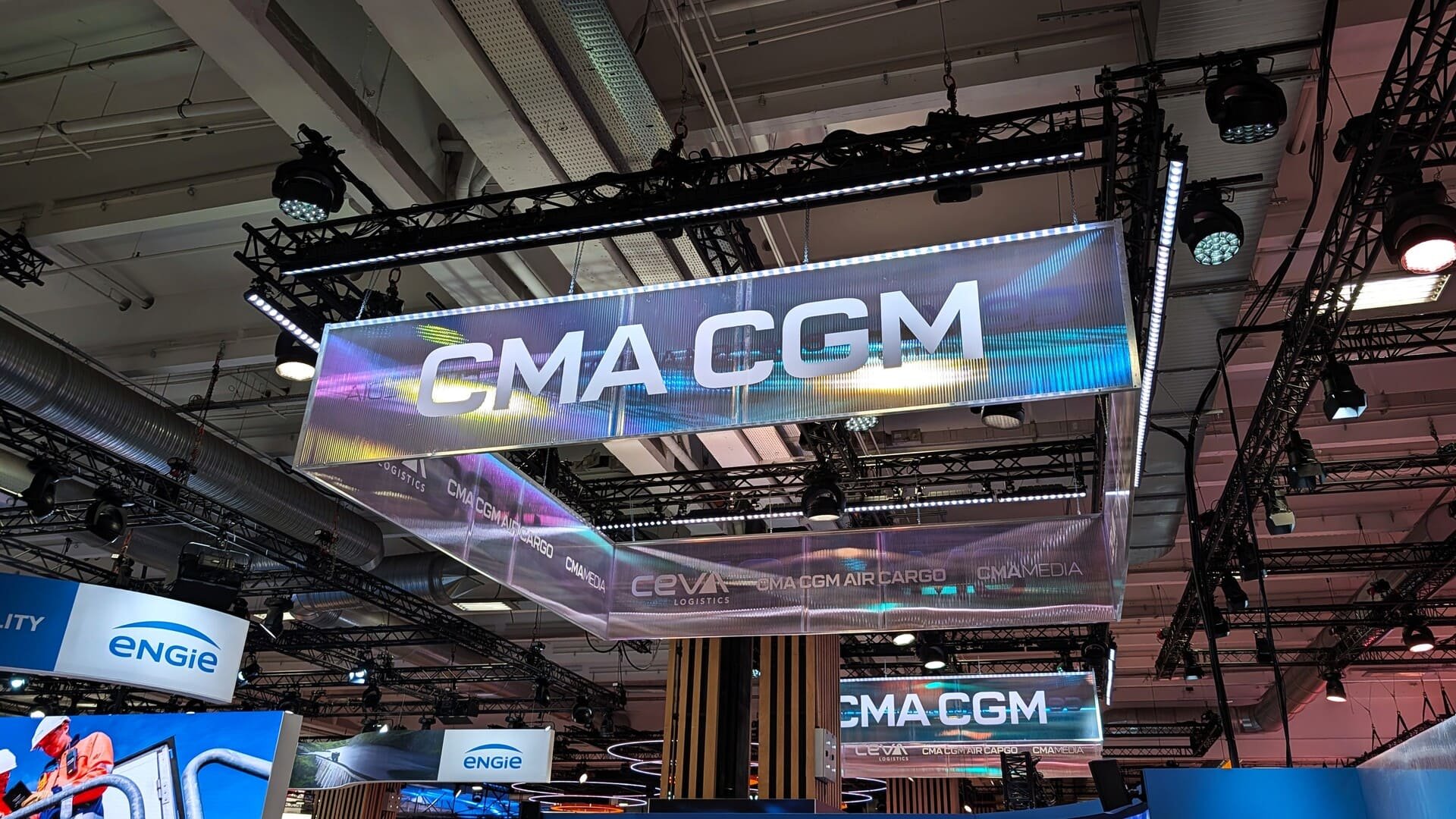 Un aperçu du stand CMA CGM à VivaTech cette année. © Alexandre Boero / Clubic