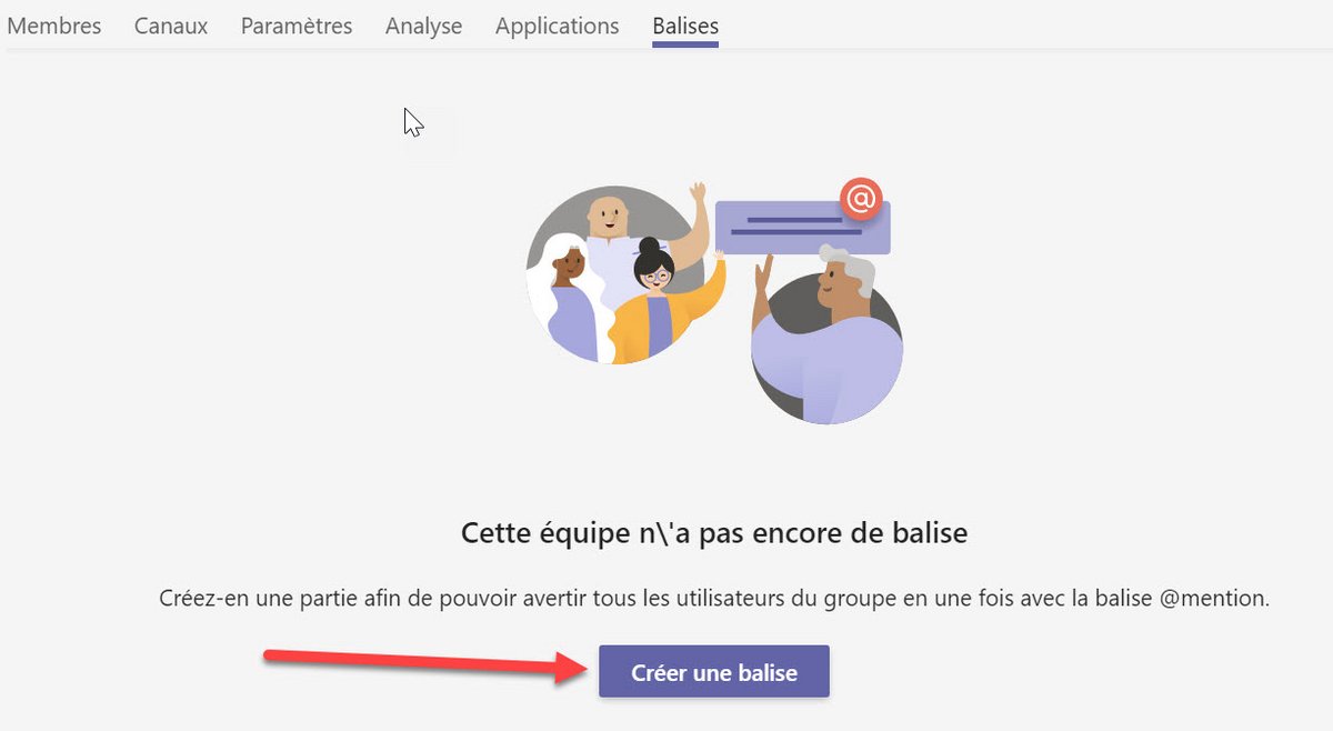 Microsoft Teams Balises