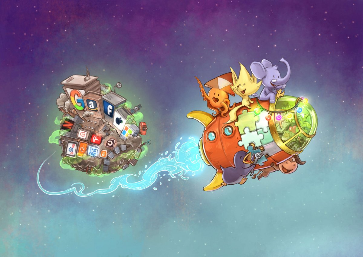 Contre le "capitalisme de surveillance", découvrez les 8 nouveautés de Framasoft - Illustration de David Revoy – Licence : CC-By 4.0