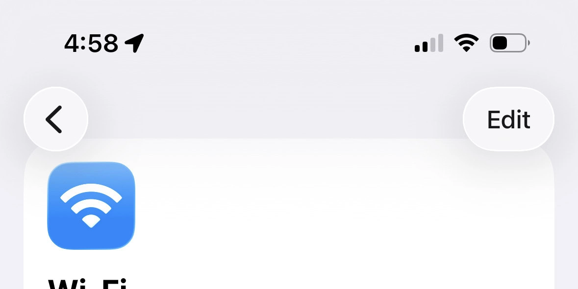 Réglages sur iOS 26. ©AndroidHeadlines
