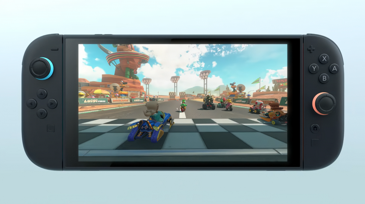 Un Mario Kart pas encore annoncé s'est invité dans la présentation de la Switch 2. © Nintendo