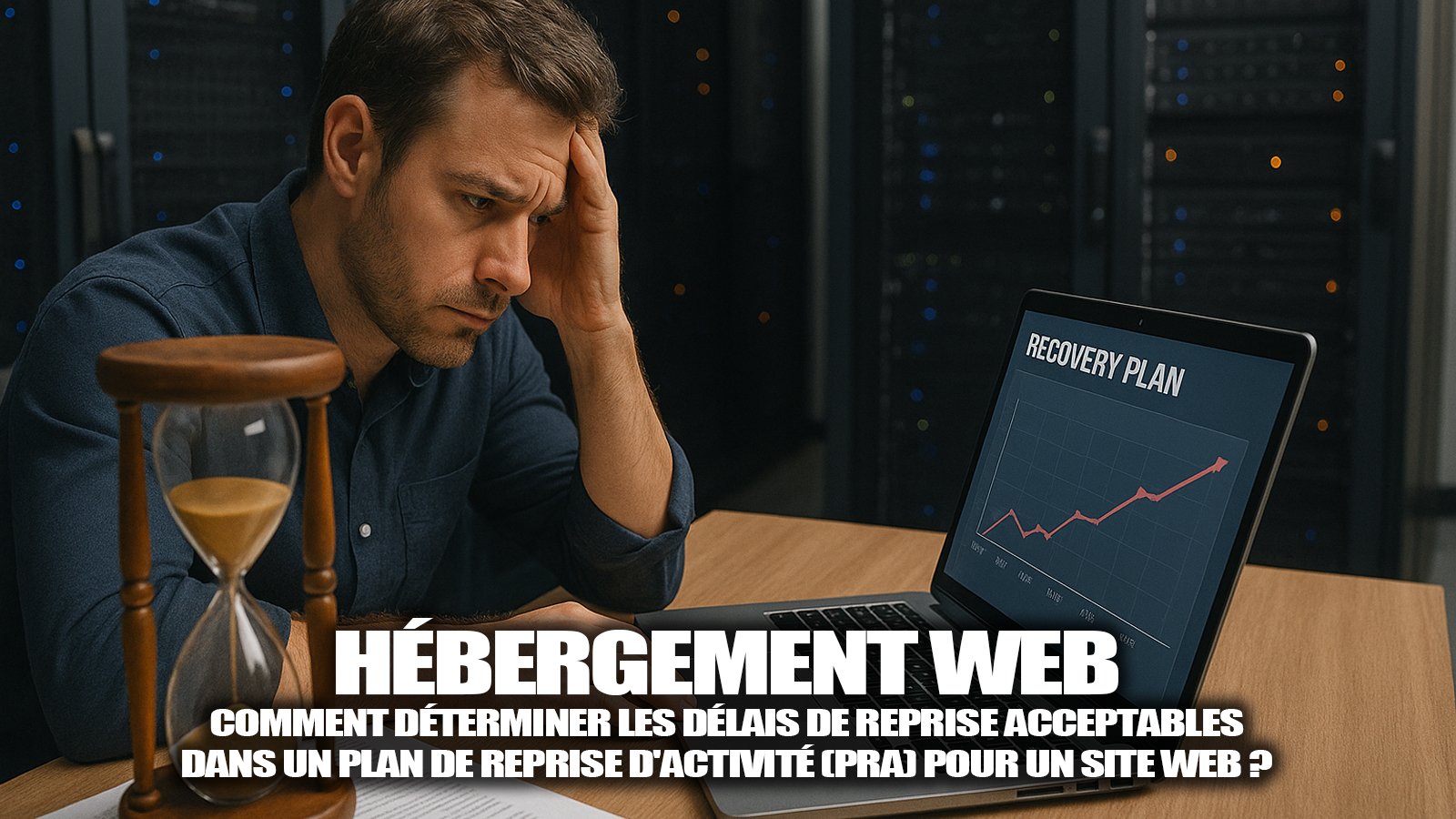 Un Plan de Reprise d’Activité (PRA) pour un site web définit les procédures et délais nécessaires pour rétablir rapidement vos services en ligne et assurer la continuité de votre activité - © Axel Reghis | OpenAI