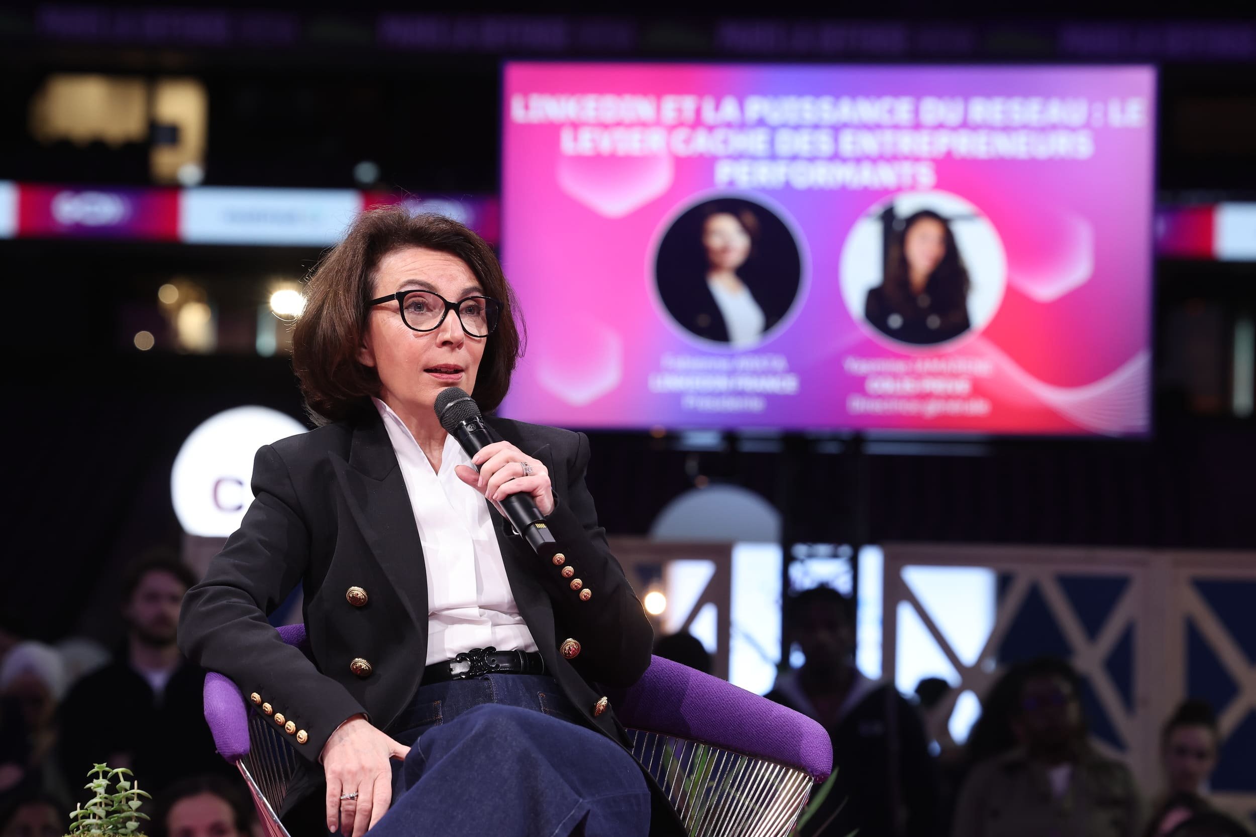 Fabienne Arata, directrice générale de LinkedIn France, à GO Entrepreneurs. © Xavier Muyard
