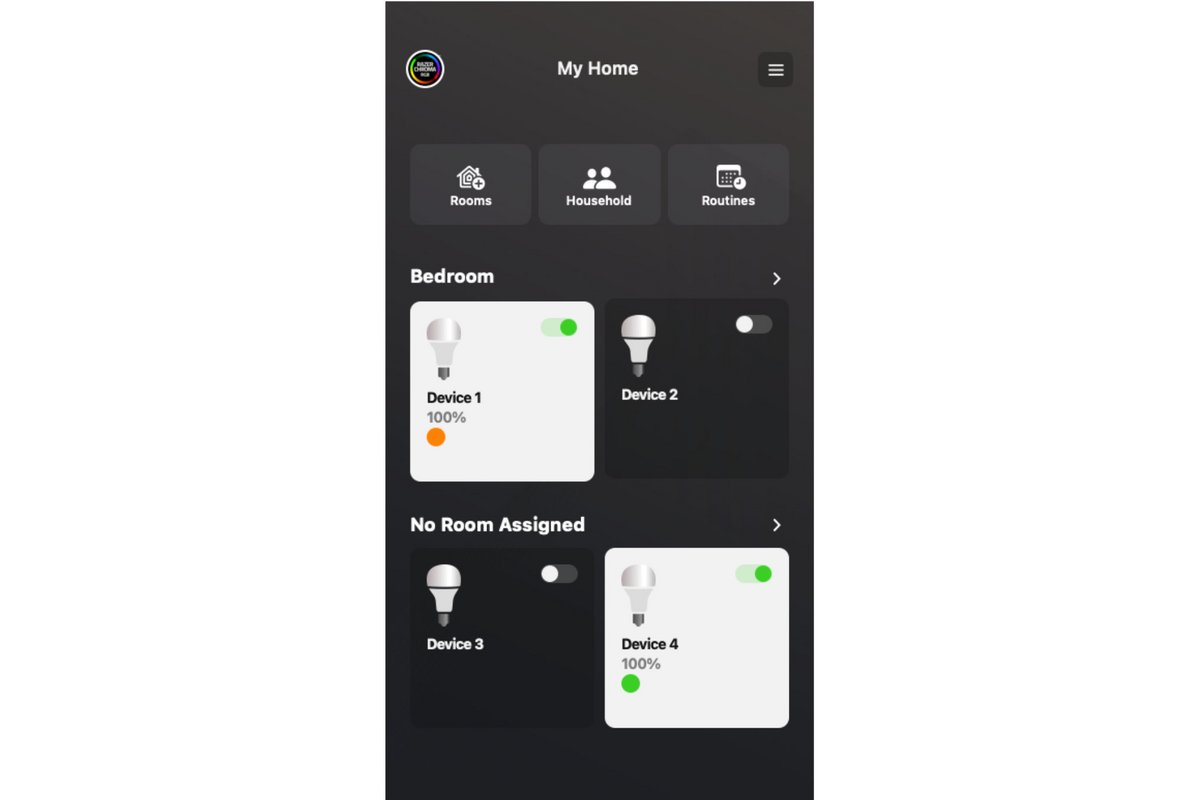 Seule image dévoilée de l'application Razer Smart Home © Razer