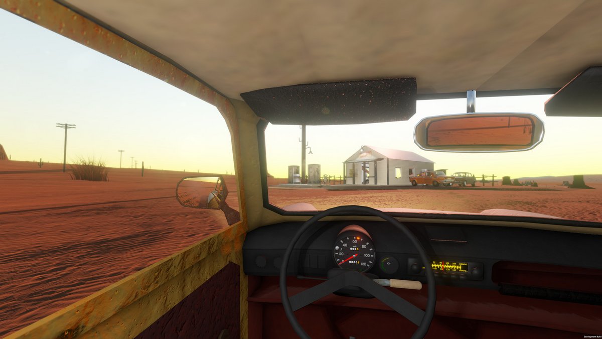 The Long Drive est un jeu de simulation de conduite où le joueur parcourt seul un désert infini, par exemple, au volant d’une voiture usée, dans une atmosphère de liberté et de solitude.