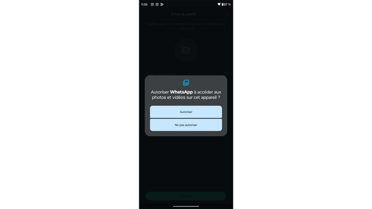 Autorisez ou non l'accès à vos photos et vidéos © Axel Reghis pour Clubic