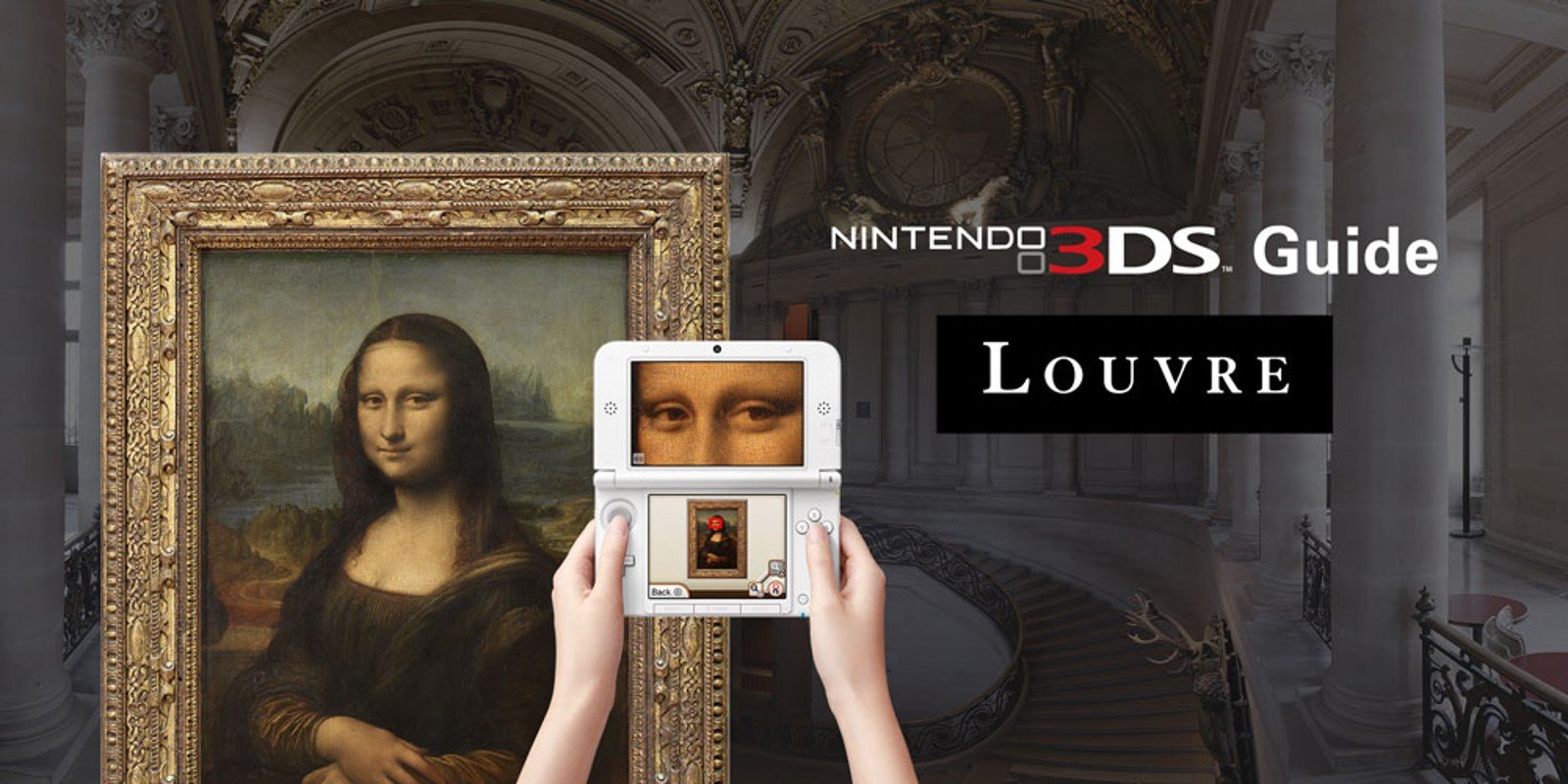 Depuis 2012, les visiteurs du Louvre peuvent (contre 6€) se munir d'une Nintendo 3DS fournie par le musée. ©Le Louvre / Nintendo