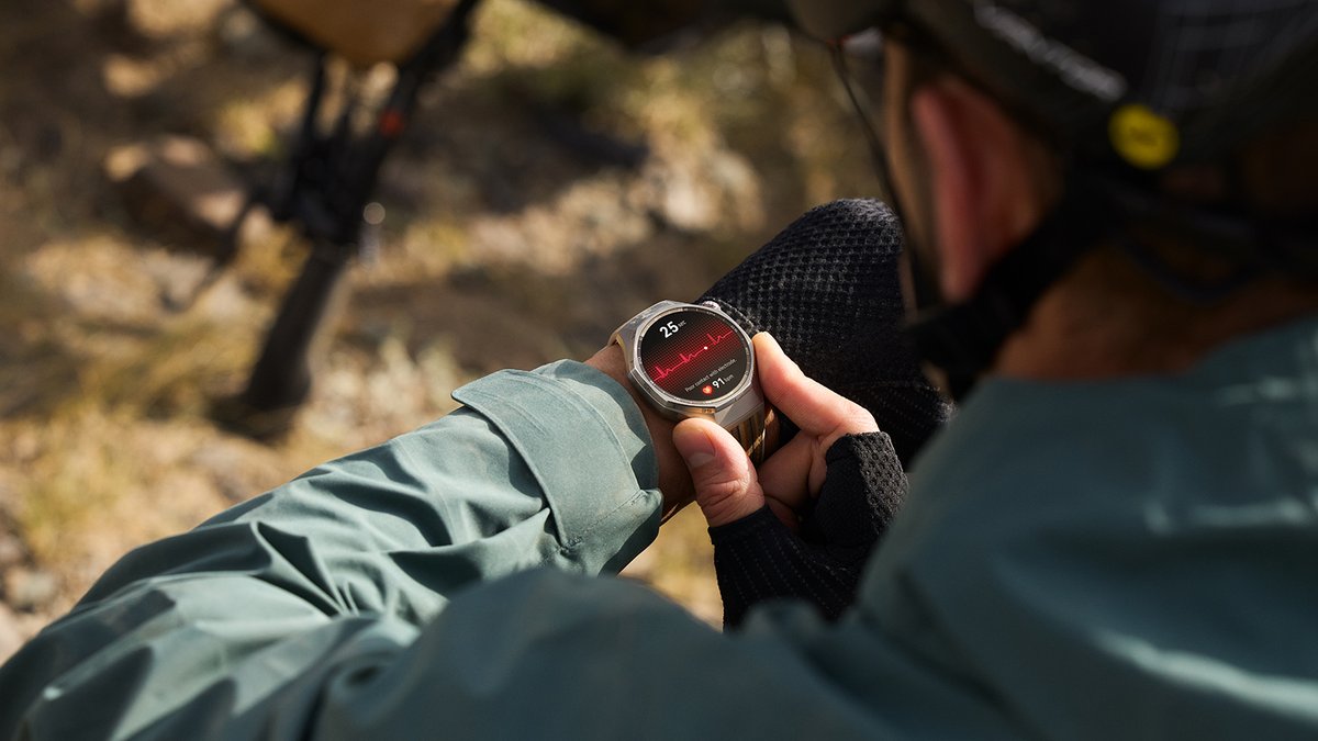 La Watch GT 6 suit la fréquence cardiaque, l’oxygène sanguin, le stress et la température, pour mieux gérer l’effort et éviter les coups de fatigue ©HUAWEI