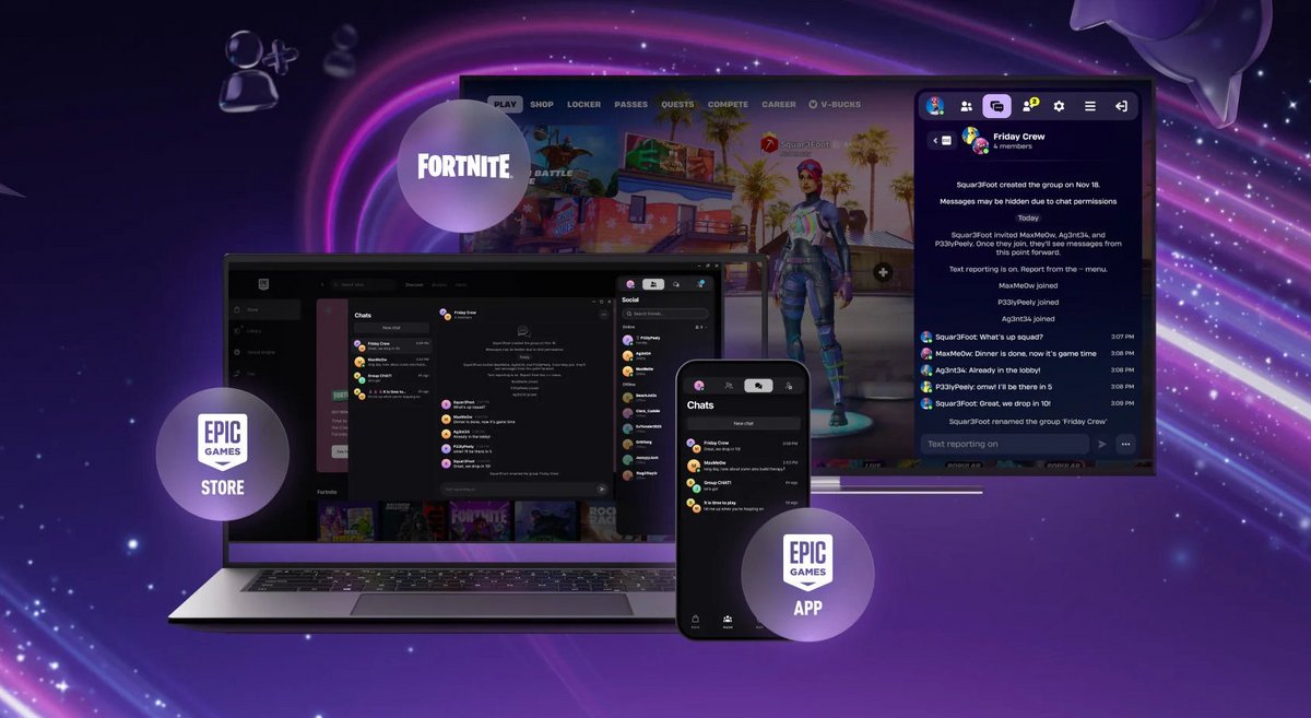 Toute la partie « sociale » du client Epic Games est particulièrement décriée. ©Epic Games