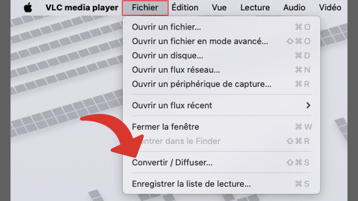 Rendez-vous dans le menu Convertir / Diffuser © Clubic