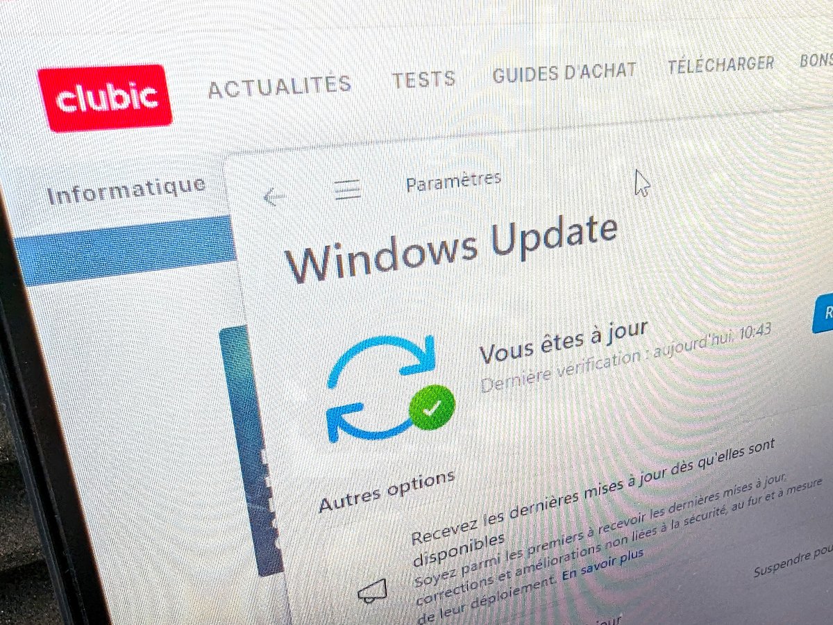Windows Update © Alexandre Boero / Clubic