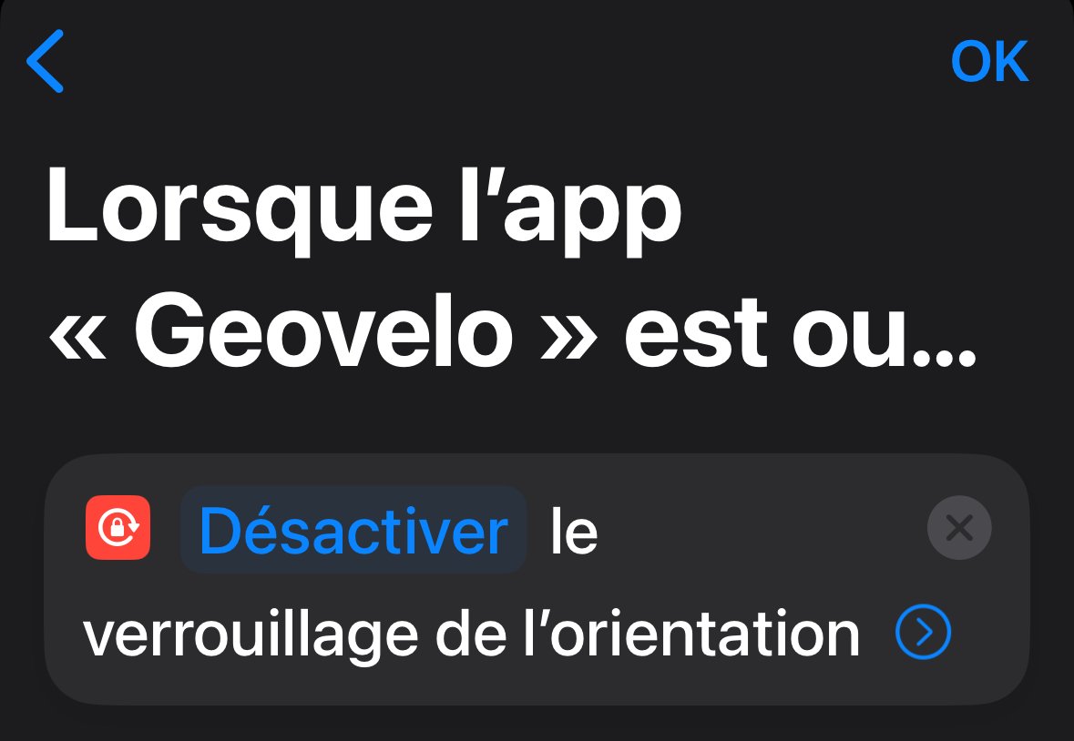 Définissez votre choix pour l'action