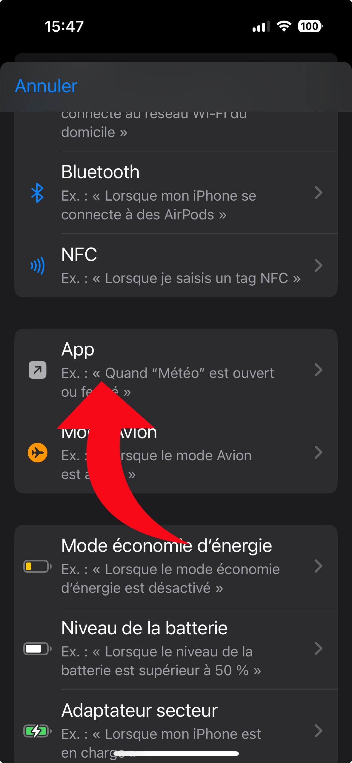 ios raccourcis