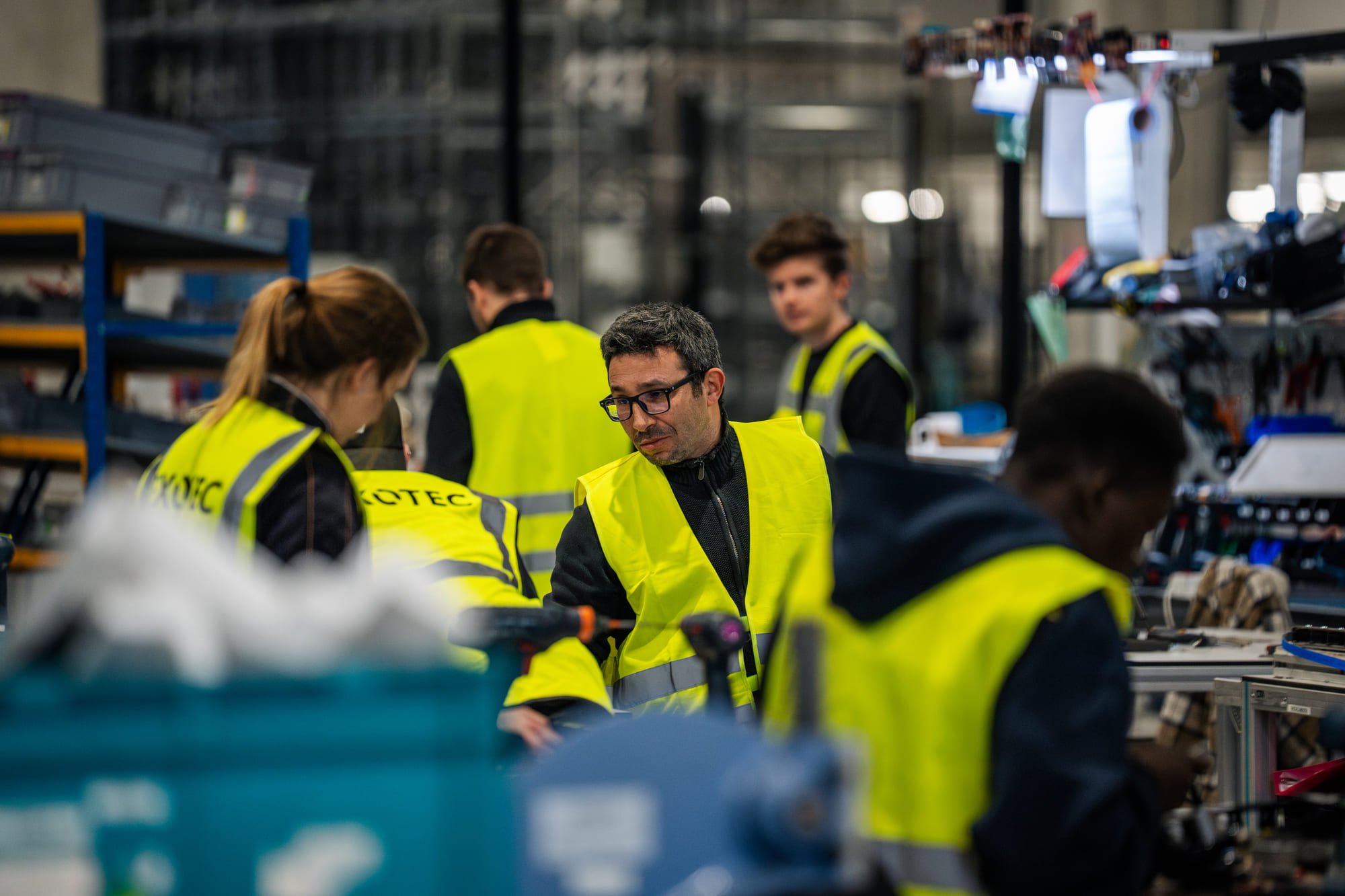 Des salariés d'Exotec. © Stéphane Guinet / Exotec