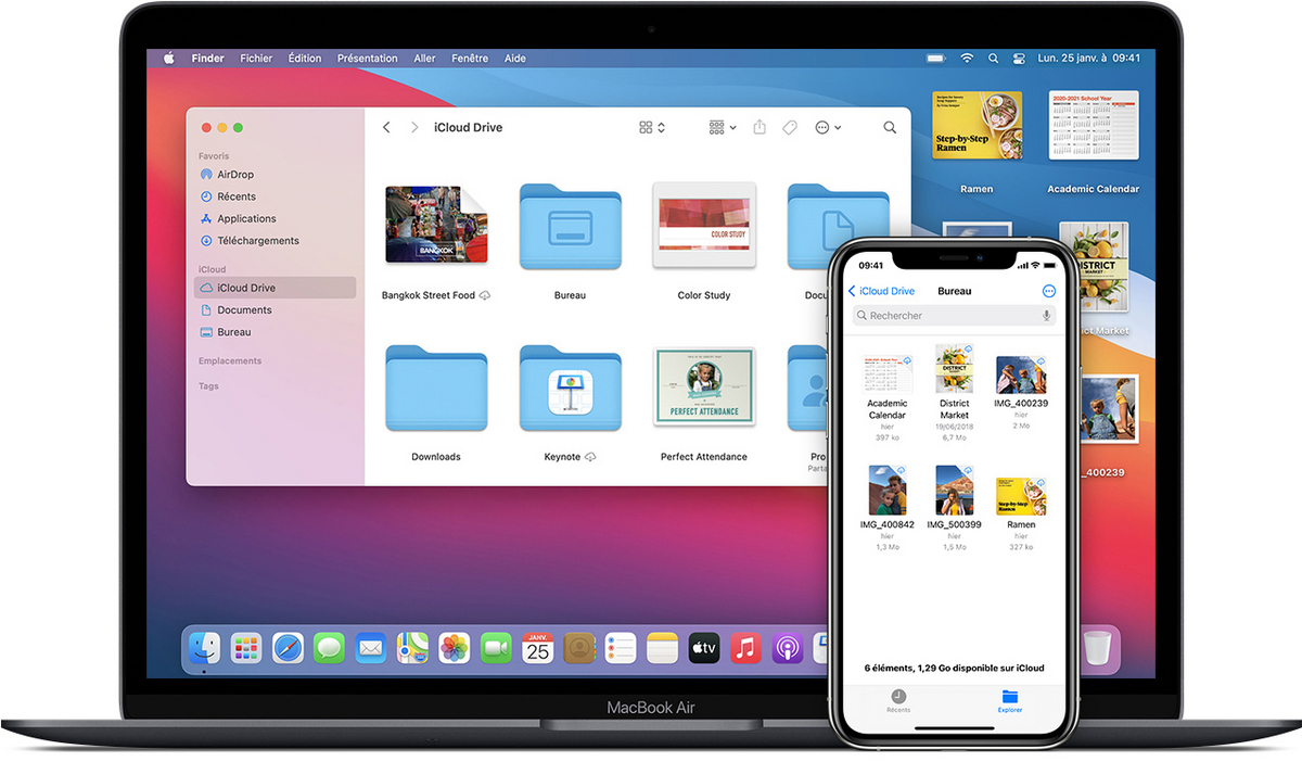 iCloud, c'est avant tout la solution de stockage cloud native de macOS et iOS. © Apple