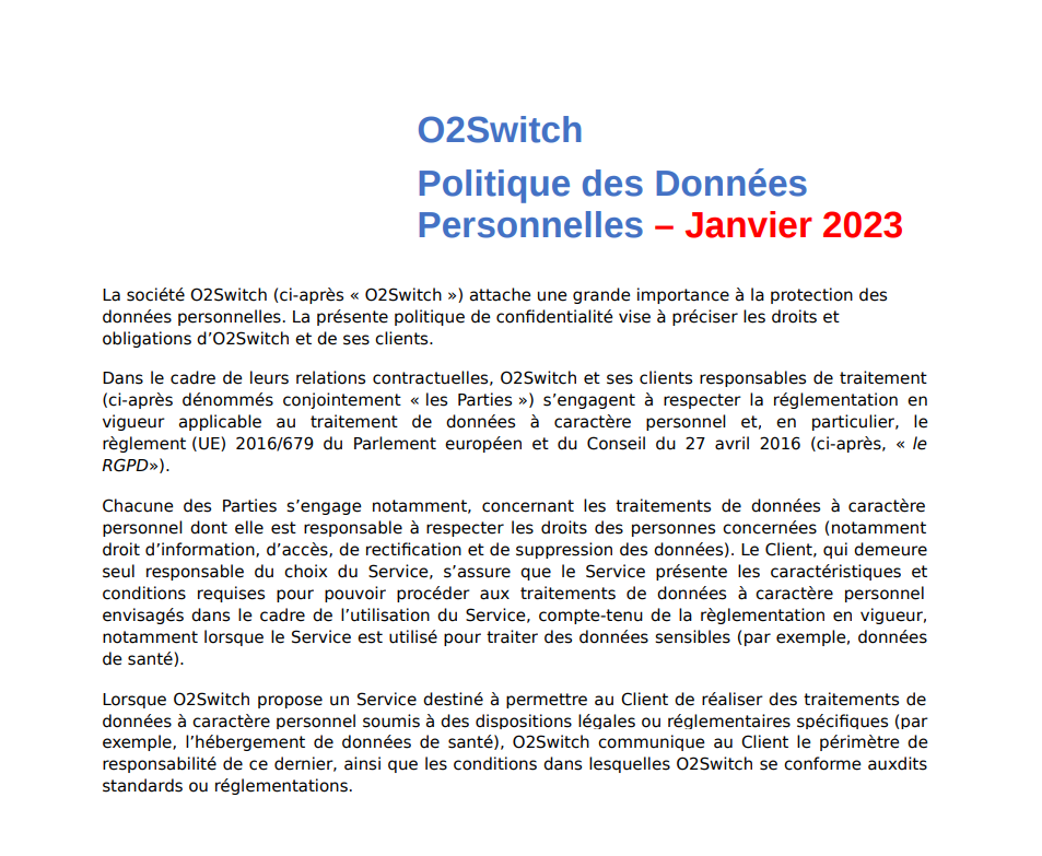 @Clubic : Contrôles des politiques de gestion des données personnelles des hébergeurs