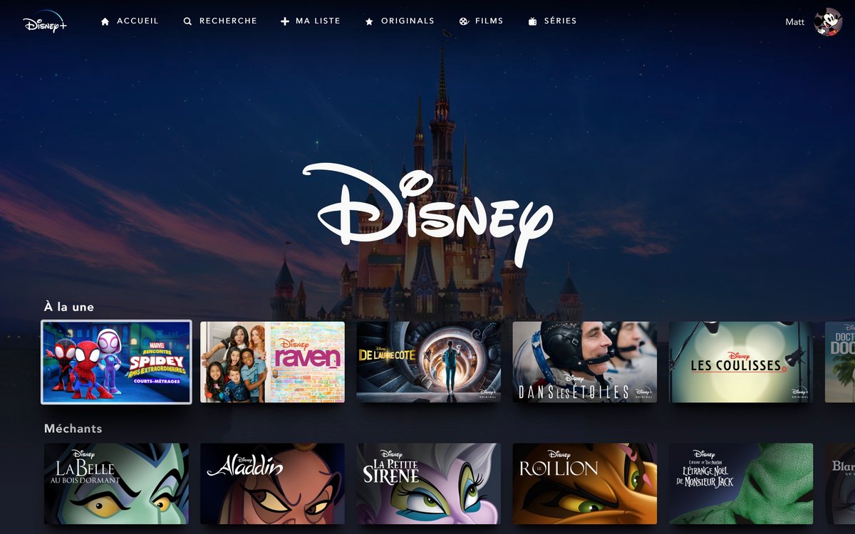 Disney+ - La section Disney