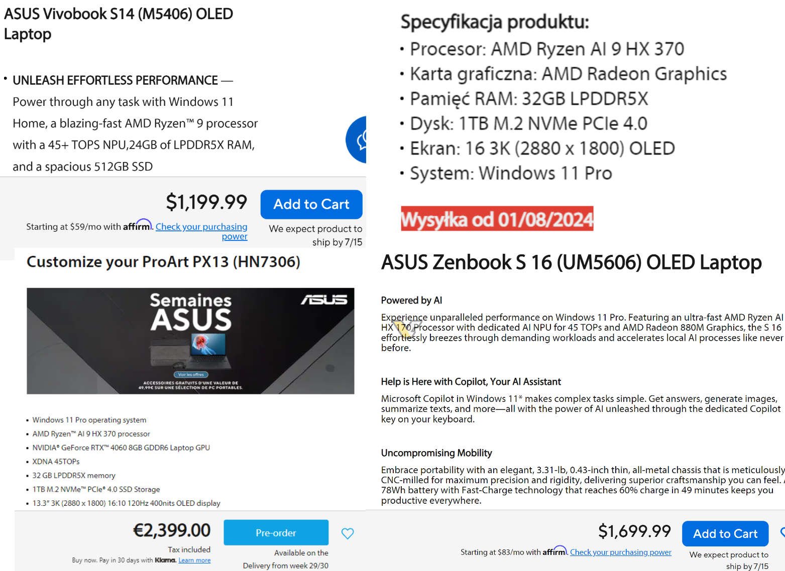 ASUS se permet quelques indiscrétions © VideoCardz