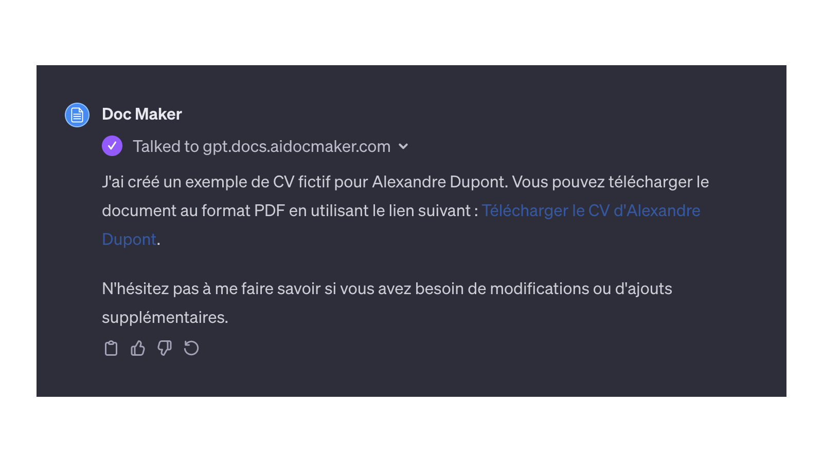 GPT Doc Maker © Pascale Duc pour Clubic