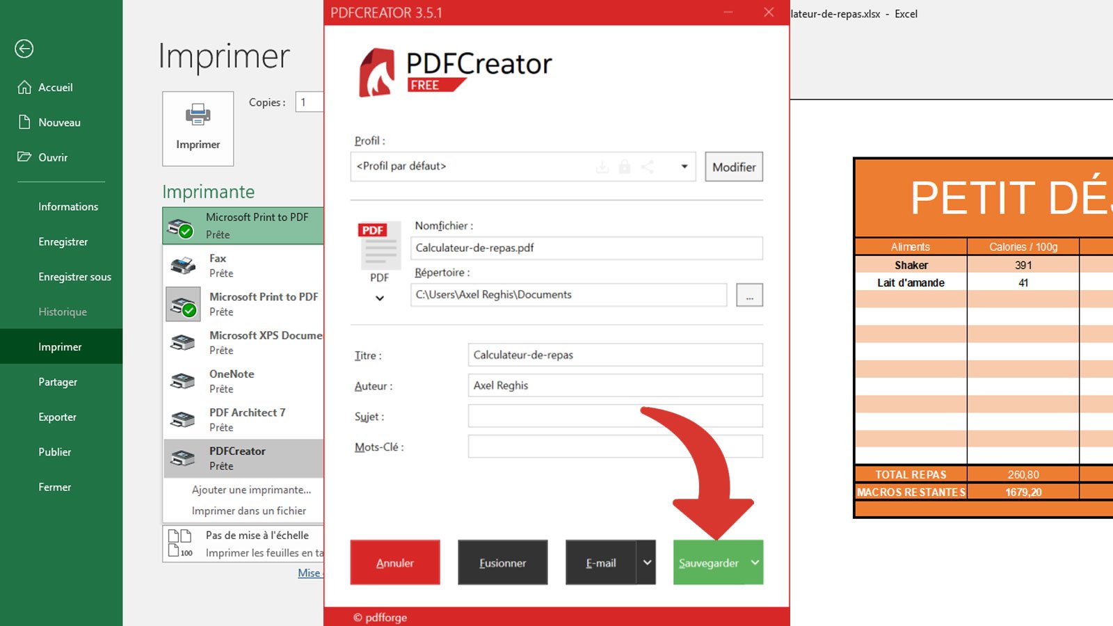 Comment convertir un fichier Excel en PDF