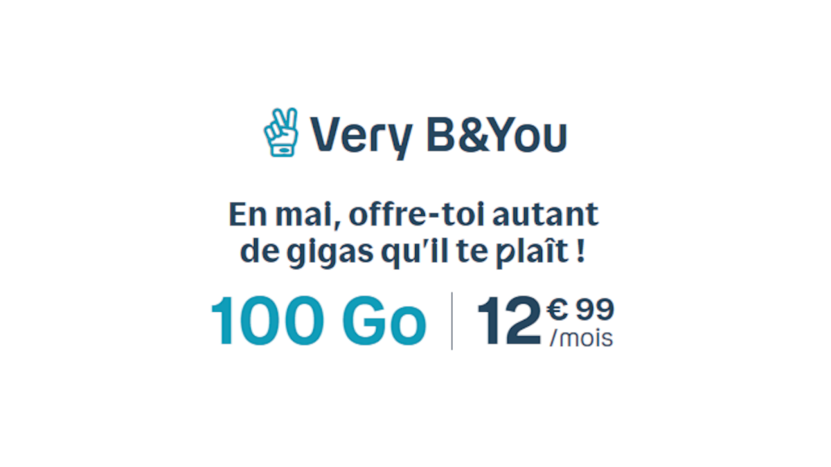Forfait Very B&You 100 Go