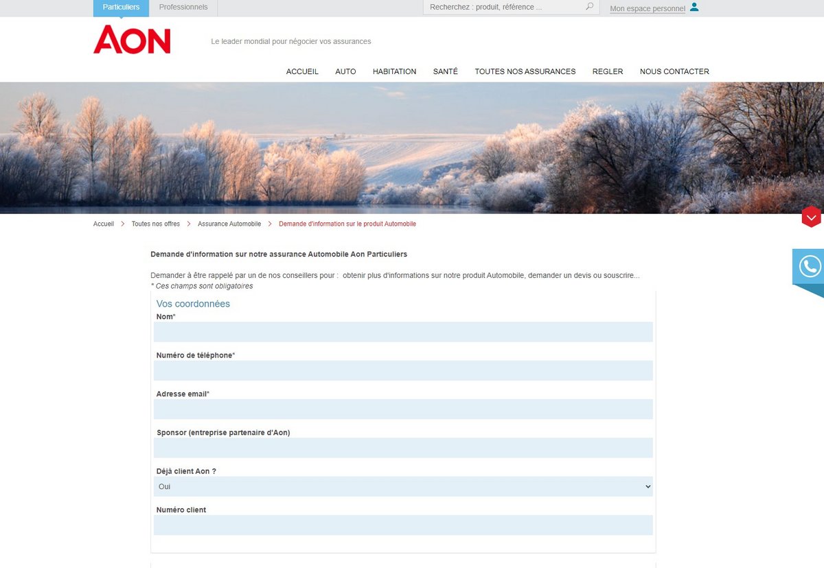 Aon Assurances : modes de contact et support client