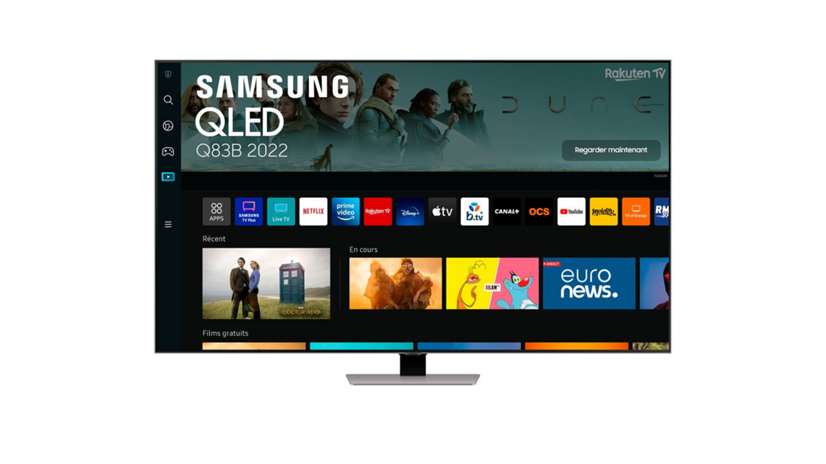 La Smart TV Samsung QLED 4K QE55Q83B