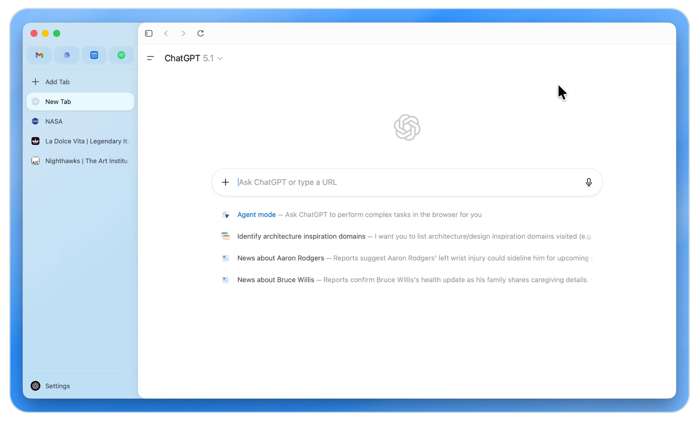 Les onglets verticaux sur Atlas