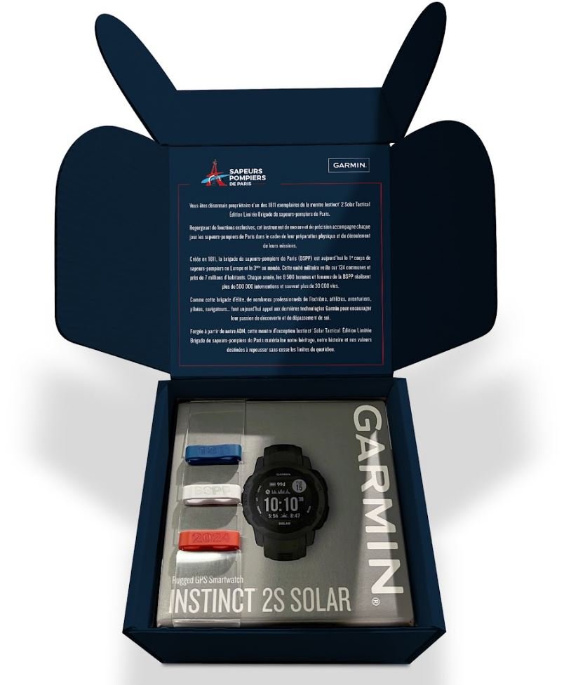 La montre Instinct 2 Solar, en édition BSPP © Garmin