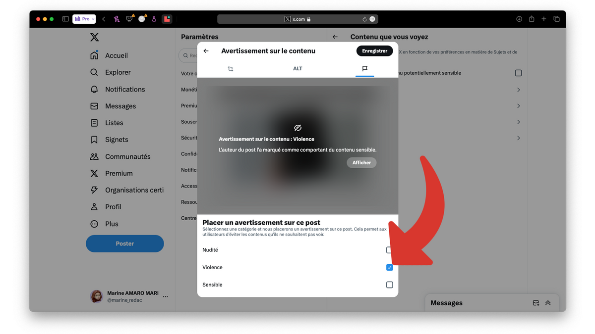 Indiquer qu'une image de votre post est sensible © Clubic