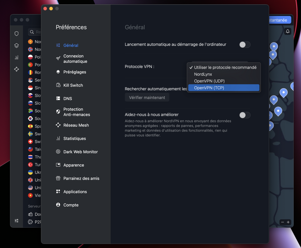 NordVPN - Serveurs