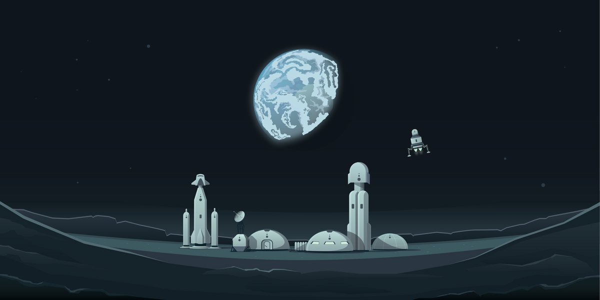 Base lunaire, vue conceptuelle © Shutterstock