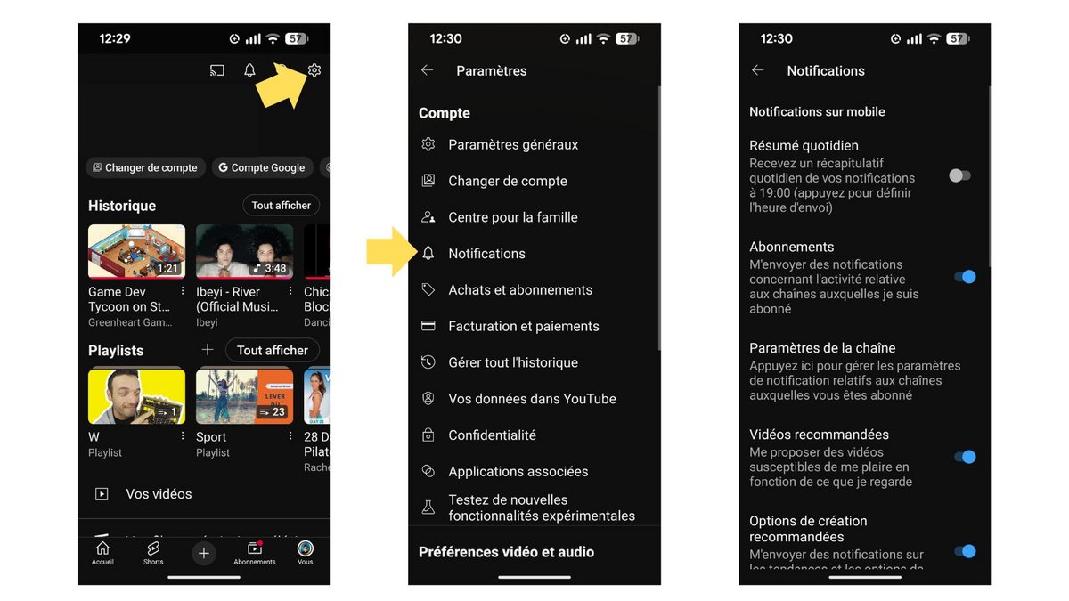 Faites le ménage dans vos notifications. ©Google