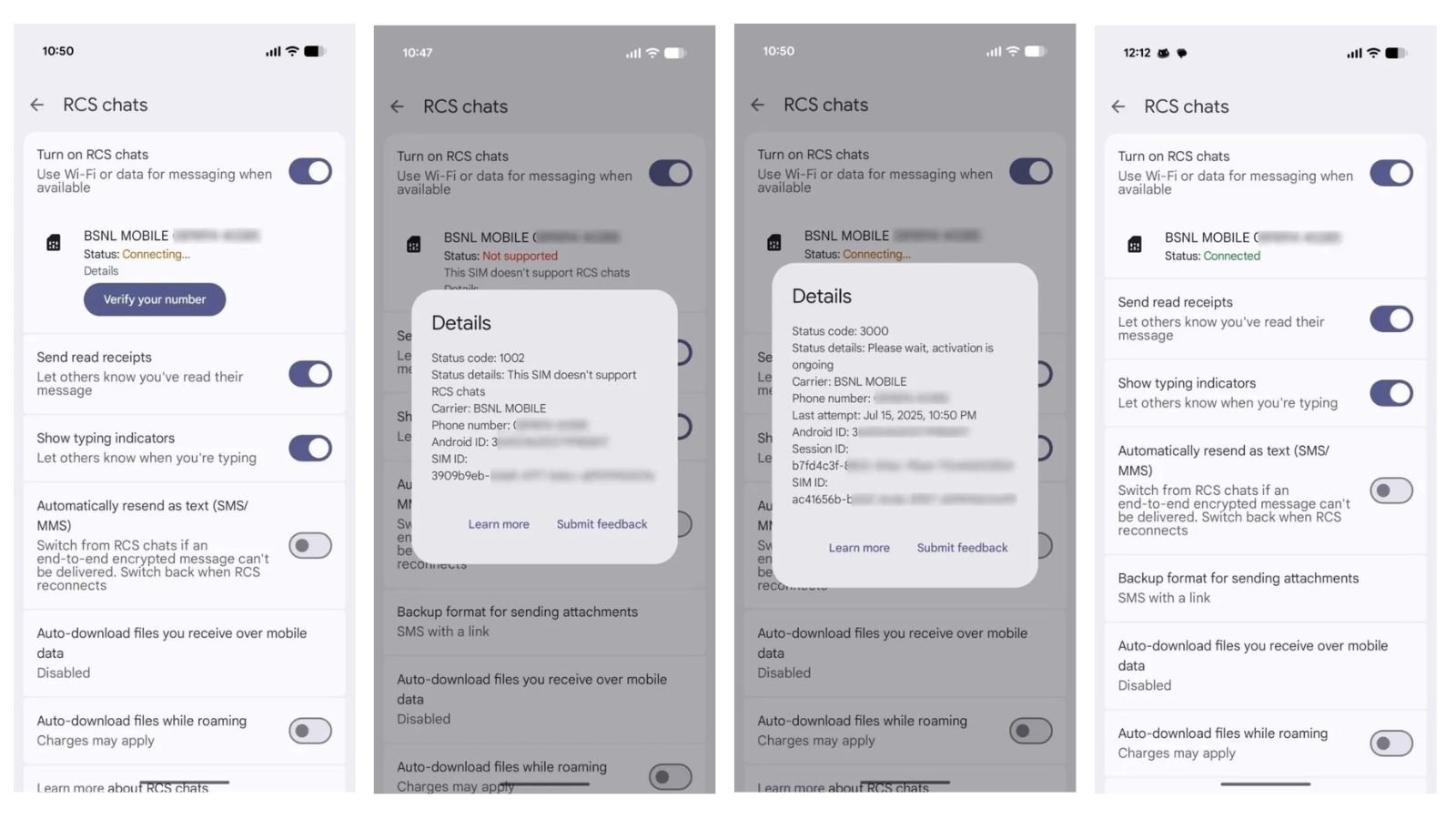 Un bouton « Détails » bientôt déployé sur Google Messages ? ©Android Authority / Google