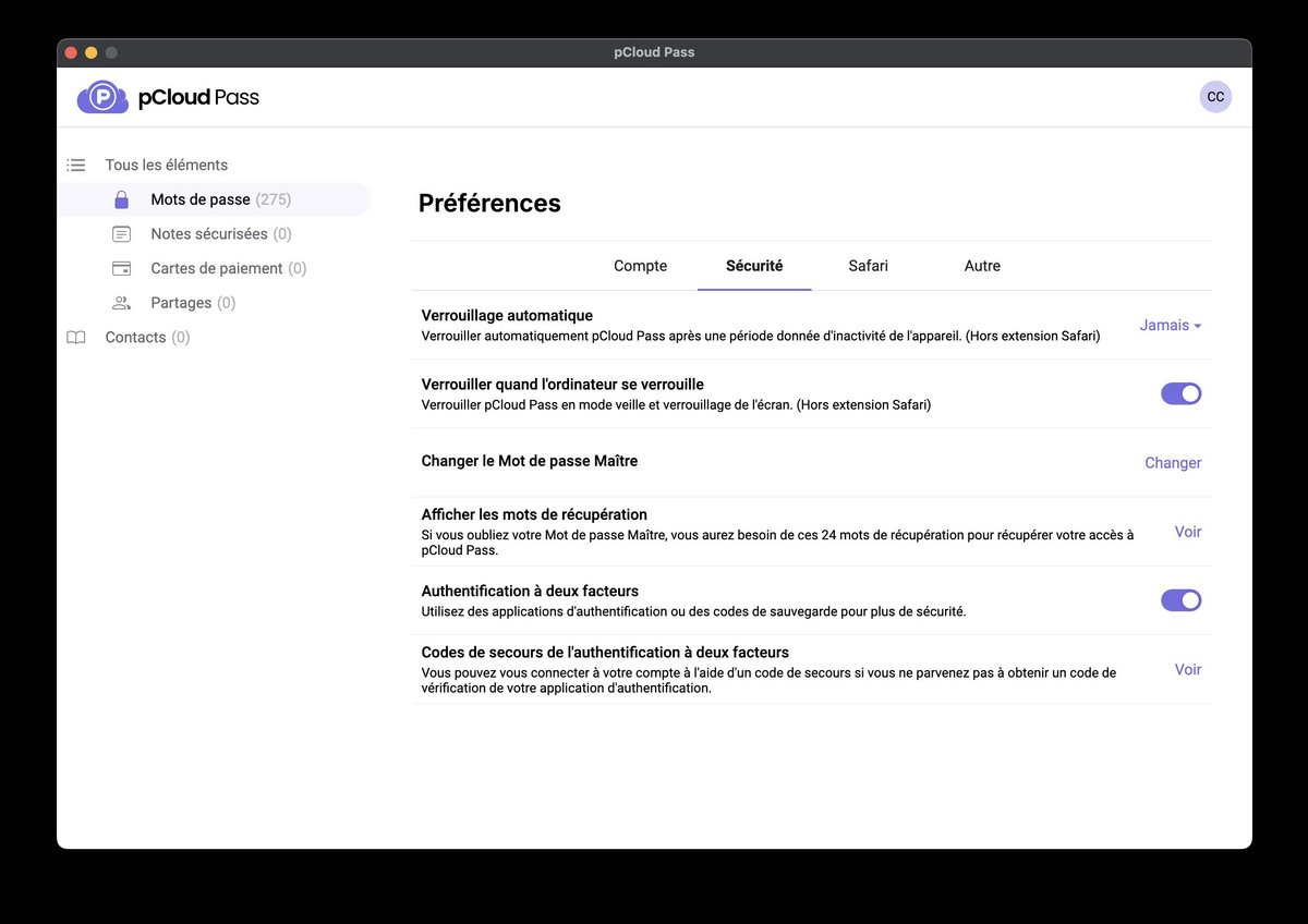 L'authentification multifactorielle est une fonction obligatoire