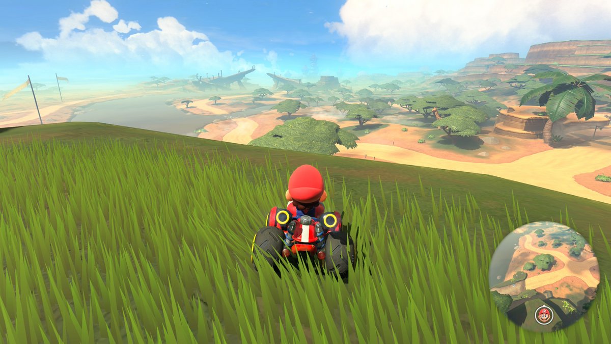 La distance d'affichage dans Mario Kart: World est impressionnante. ©Colin Golberg