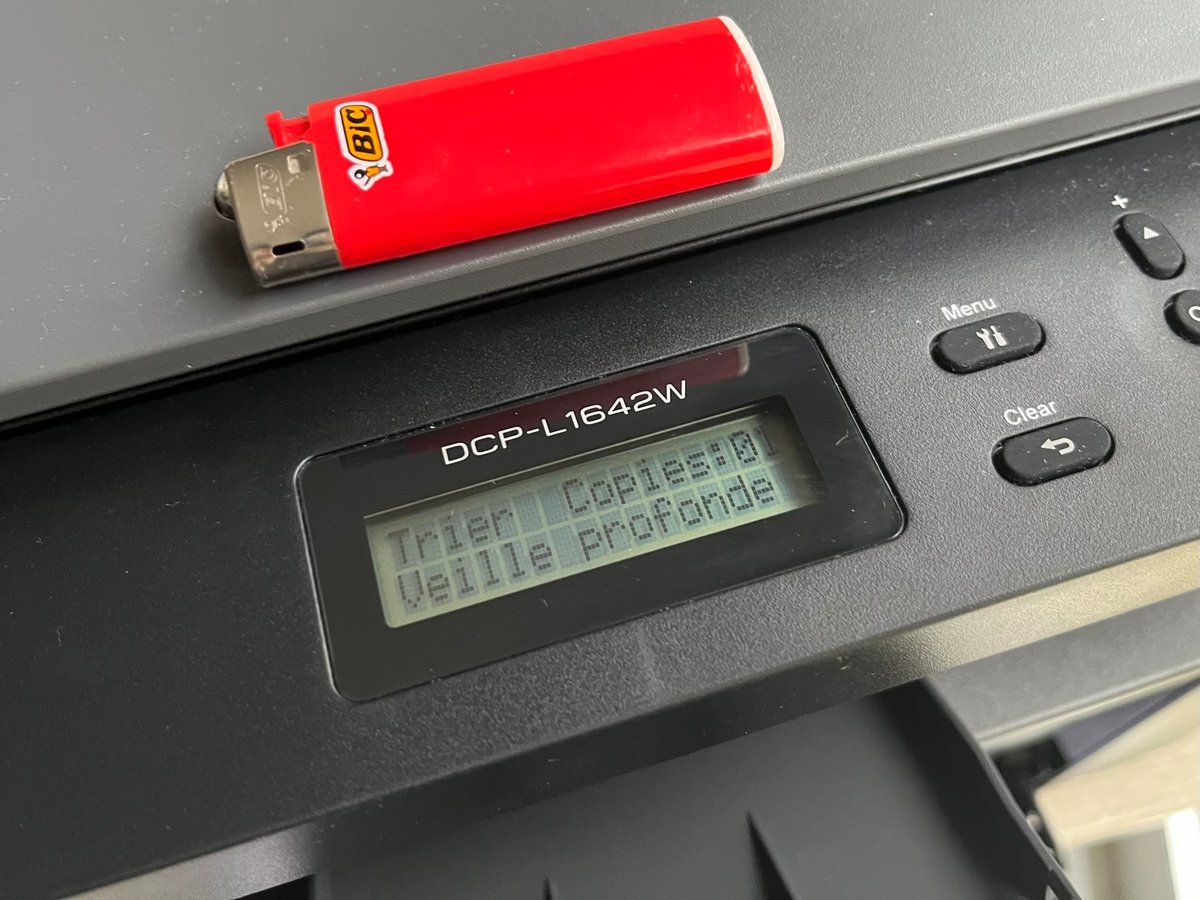 DCP-L1642W Ecran LCD