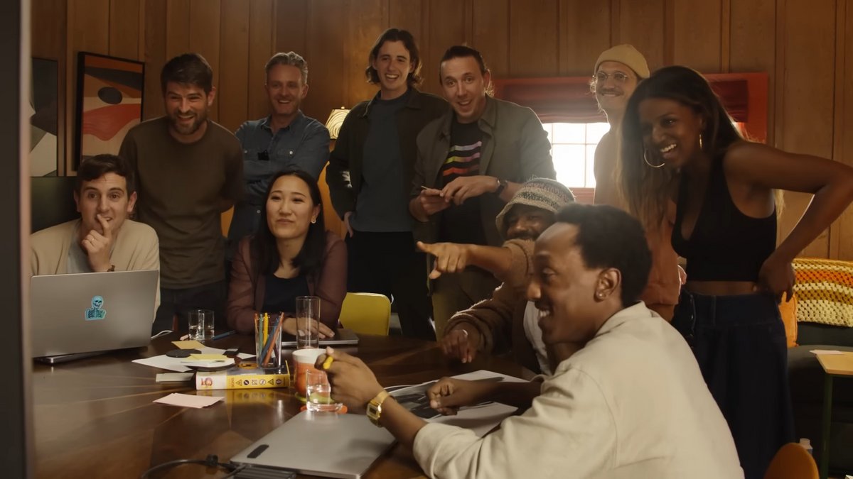 Les équipes de Google et Donald Glover dans un clip promotionnel pour Veo. © Google