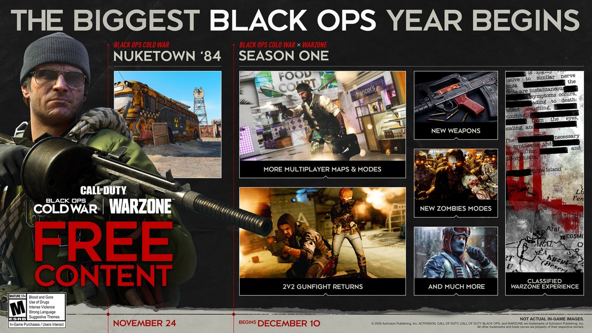 La première saison de Black Ops Cold War démarrera le 10 décembre © Activision