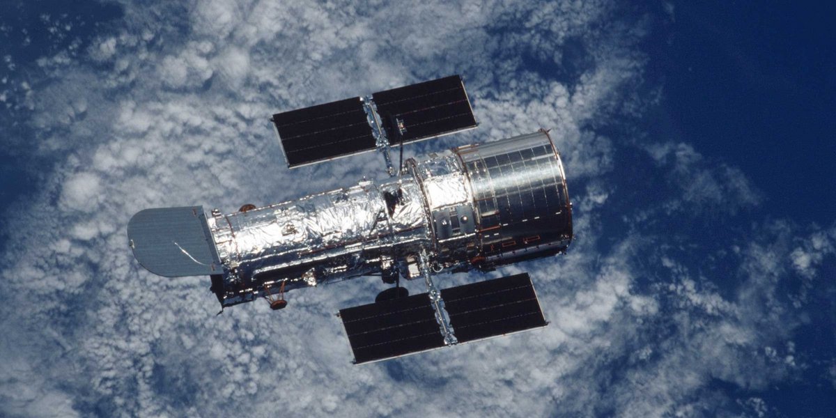 Le télescope Hubble, photographié en orbite depuis une navette spatiale américaine © NASA