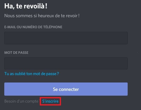 tuto discord créer compte