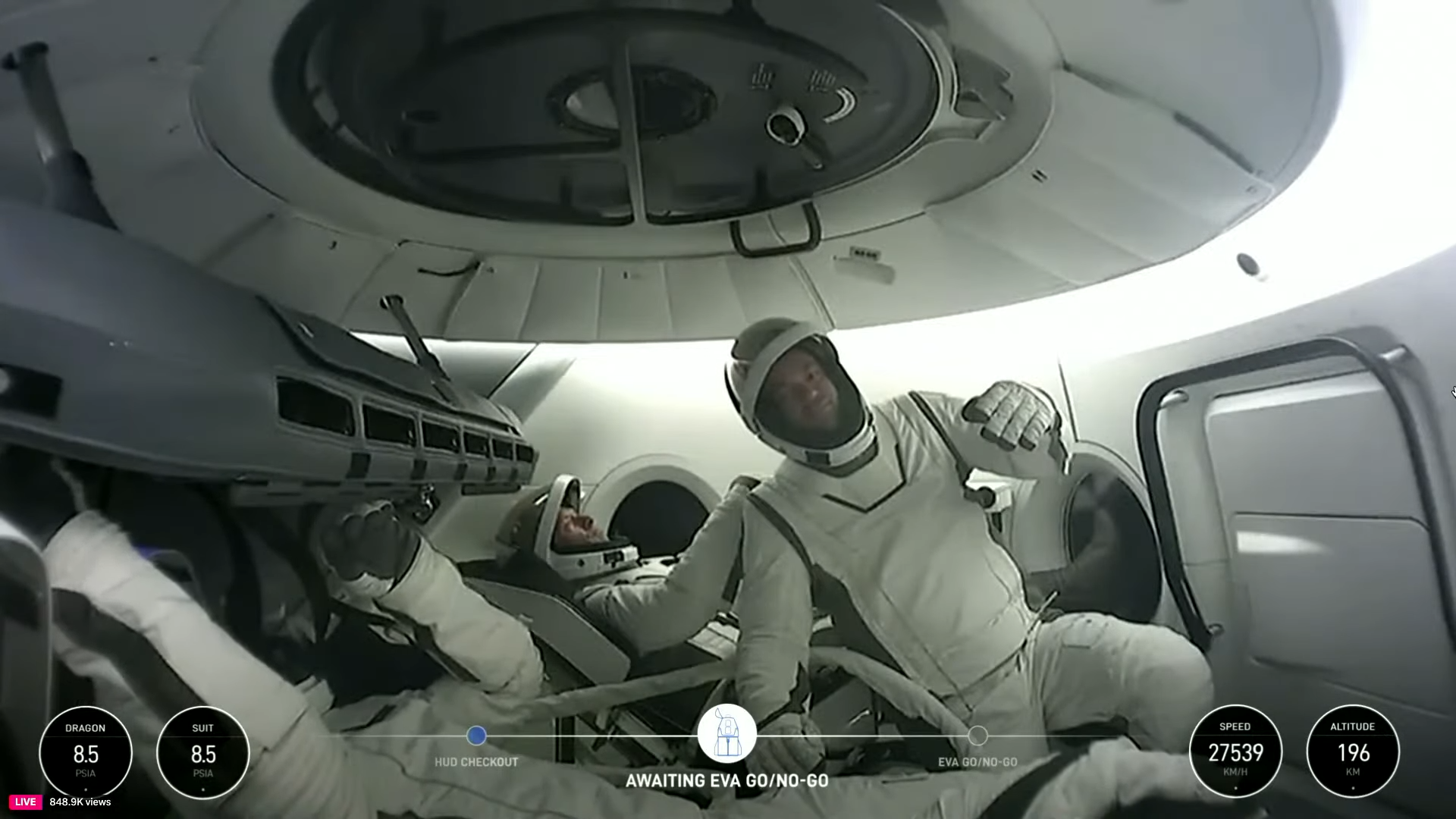 Jared Isaacman durant sa mission Polaris Dawn - © SpaceFlight Now