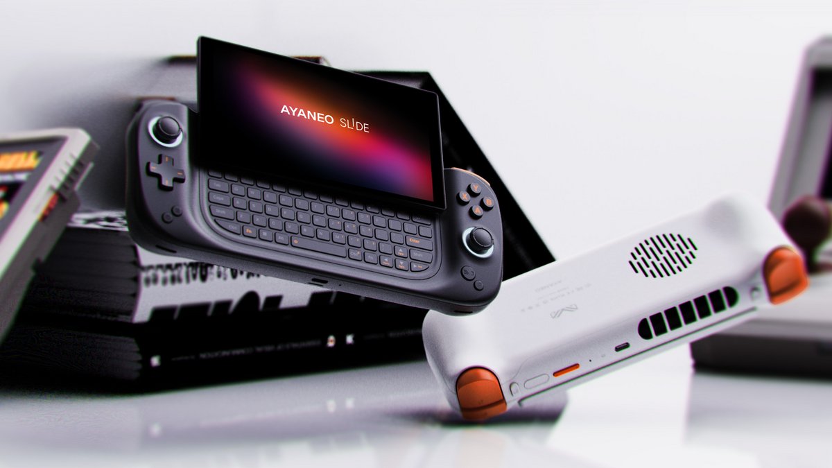 Un clavier bien pratique se cache dans cette console portable Slide © AYANEO