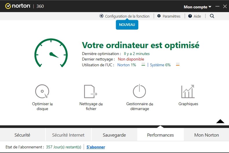 Norton - Optimisation système