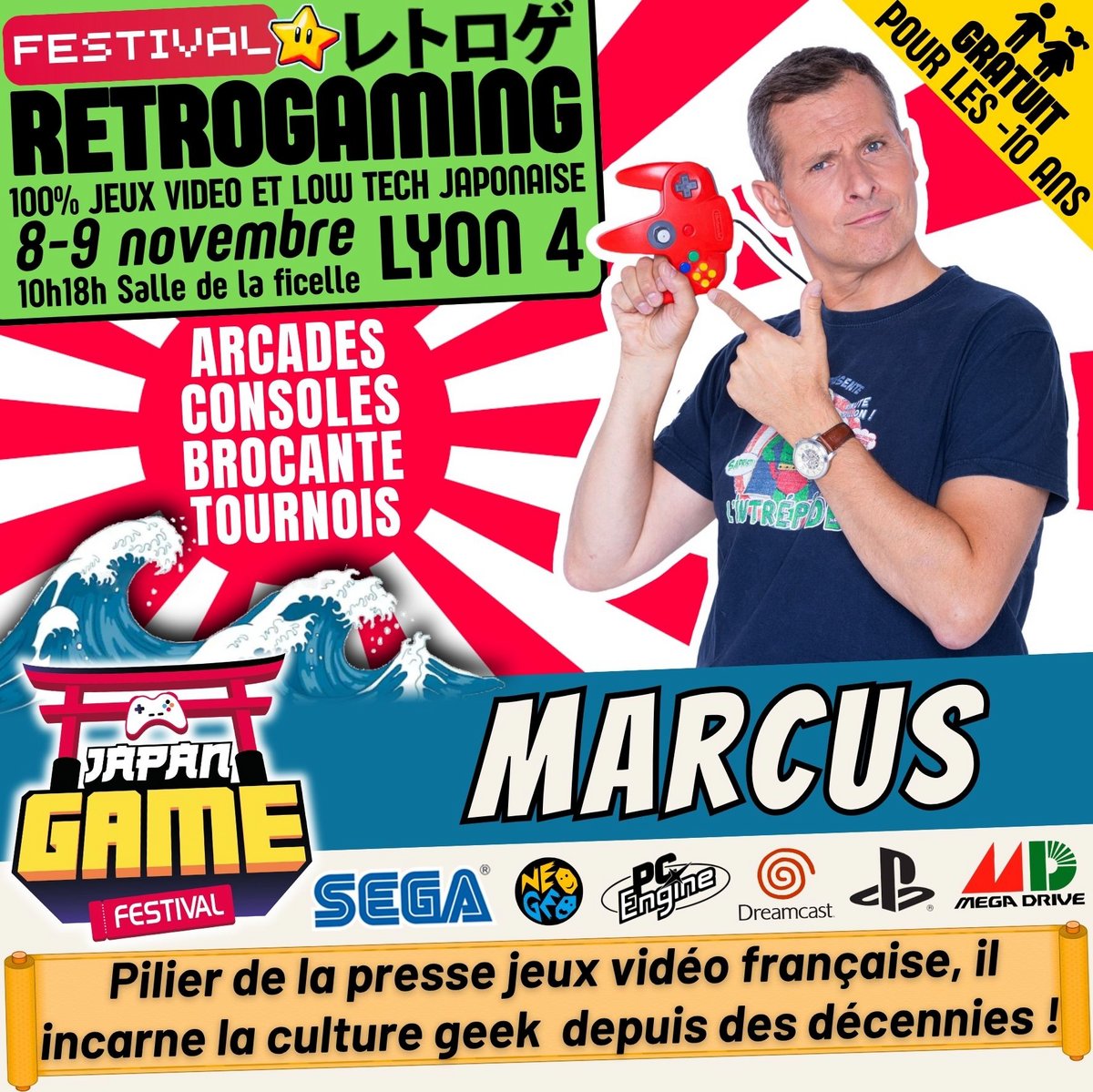 L'intrépide Marcus (Game One) sera notamment de la partie. ©Warp Zone Festival / Facebook