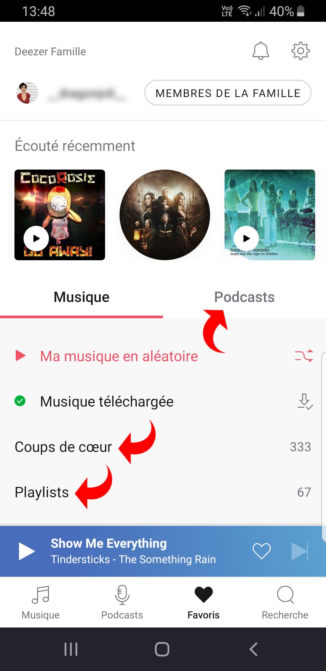 Hors connexion Deezer