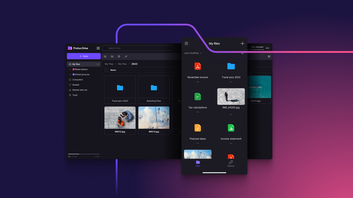 Google Drive peut-il accéder à vos fichiers ? Proton Drive apporte une autre réponse © Proton