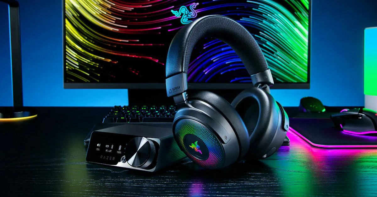 Le Razer Kraken V4 Pro et son hub de contrôle OLED © Razer