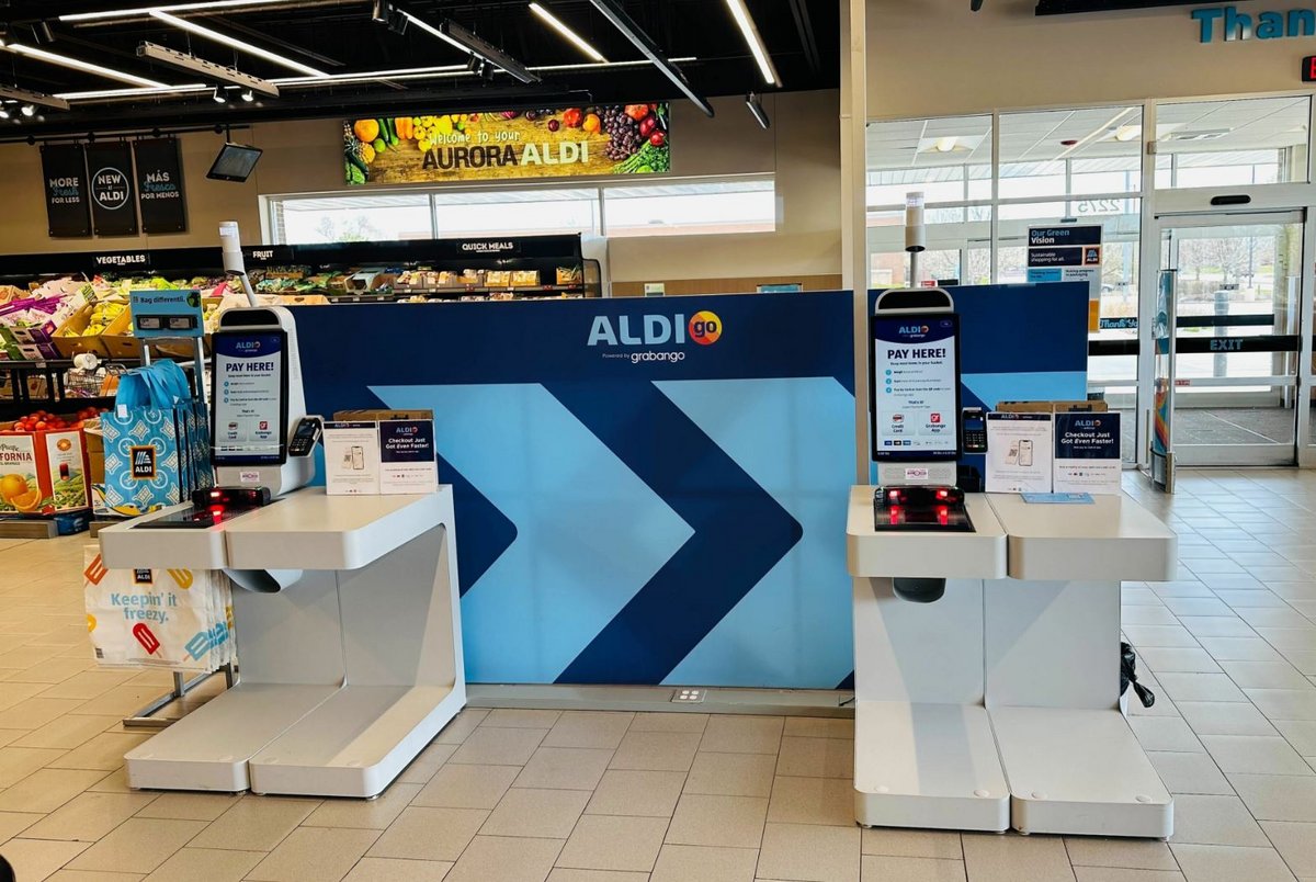 Le dispositif ALDIgo chez Aldi © Grabango