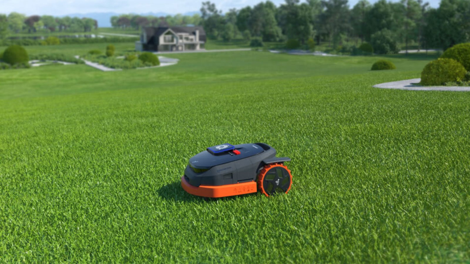 Le Navimow i105E cartographie automatiquement votre jardin dès la première utilisation grâce à l’IA et à la détection intelligente des bordures ©Navimow